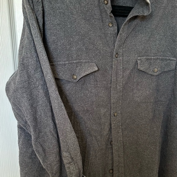 Vintage St. John's Bay - Men’s Size L - Gray Chamois Button Down Shirt - Picture 6 of 6